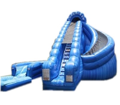 big blue water slide